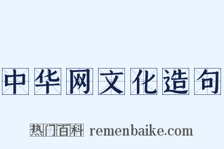 中华网文化造句是什么意思的图片